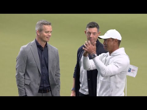 Tiger Woods steals limelight at TGL while not even playing with spectacular shot