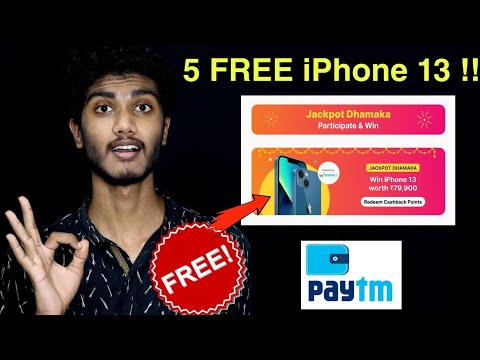 5 FREE Apple iPhone 13 Offer 🔥| Paytm new offer malayalam 2021 | How to get free iphone 13 in india