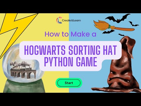 PYTHON Game Tutorial: Make a Harry Potter Sorting Hat ⚡️ (Beginner-Friendly)