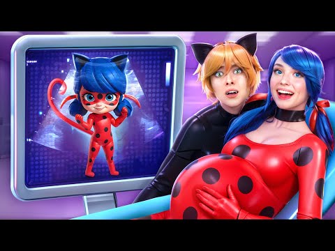 Ladybug and Cat Noir Have Children! Awesome Parenting Hacks! How to Become Ladybug!