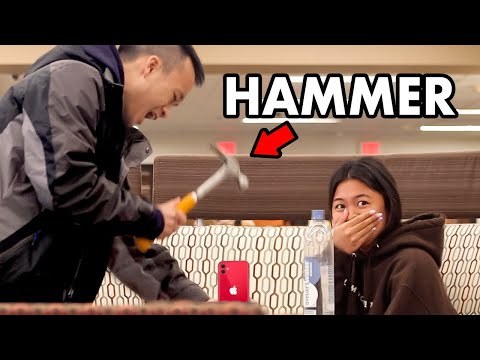 Destroying Fake iPhones Prank