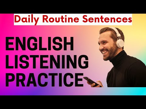 🎧English Listening Practice: Daily Routine Sentences  #dailyroutine #easyenglishonlineclass