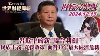 【完整版下集20241215】習近平的新"聯合利劍" 民族主義.寬鬆政策 面對40年最大經濟危機 TVBS文茜的世界財經周報 20241215