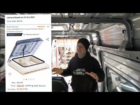 install fiamma roof vents into campervan roof how to easily. Ford transit 4 berth camper conversion