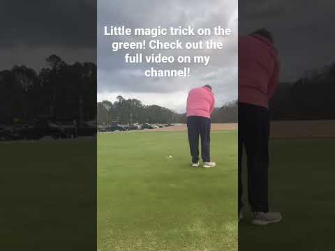 Magic Trick on the green! #golf #golfer #golfpractice #golfswing #grind #practice #progolfer