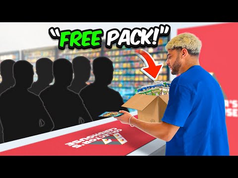 The Reality of Donating Pokemon Packs At My Pokemon Card Shop! (POV EDITION)