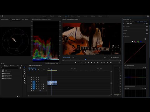 Premiere Pro Tutorial - Adjusting Basic Exposure