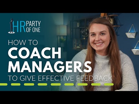 How to Coach Managers to Give Effective Feedback