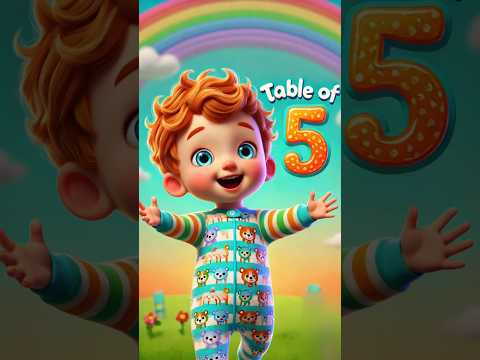 Learn the Table of 5 with Fun! 🎉 | Easy Math for Kids 👶