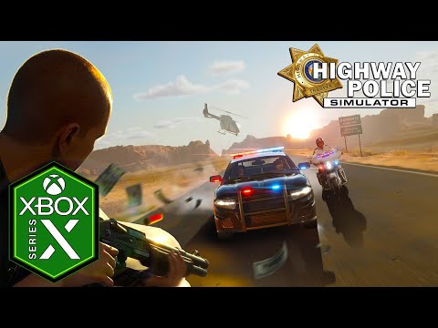 Highway Police Simulator Xbox Series X Gameplay [Hilarious] [Optimized?]