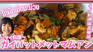 【タイ料理】ガイパットメットマムアンとは🇹🇭!?