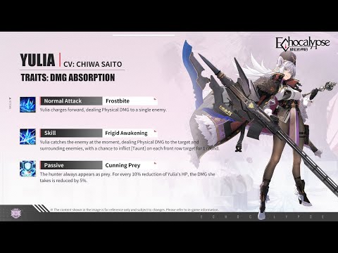 SSR YULIA + BATTLE  PERFORMANCE | ECHOCLAPYSE