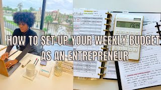 How I Set Up My Weekly Budget as an Entrepreneur #budgetwithme #budgeting