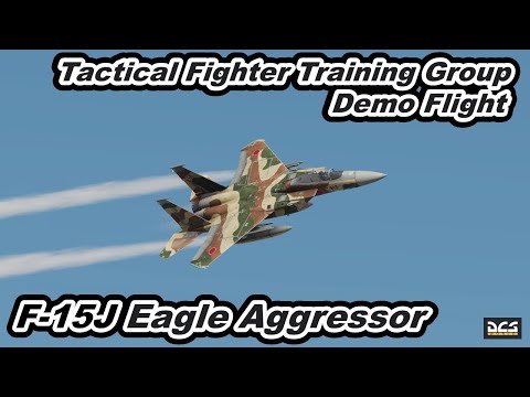 DCS World JASDF F-15J Aggressor Tactical Fighter Training Group Demo Flight 機動飛行 【爆音浴】