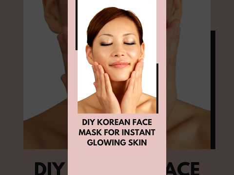 DIY KOREAN FACE MASK FOR INSTANT GLOWING SKIN #shortsfeed #shorts #DIY #viral #koreanskincare