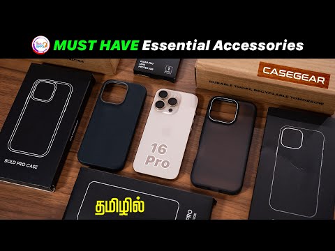 iPhone 16 Pro Must-Have Accessories 🔥📱 | Best Cases, Screen Protectors & More!  @TechApps Tamil