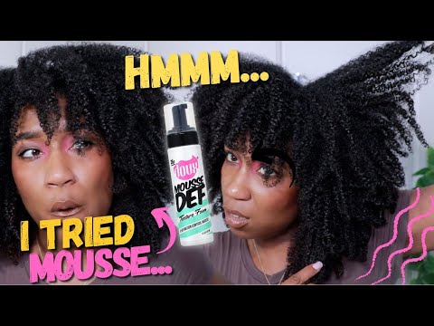 TYPE 4 WASH & GO Using MOUSSE To Define Natural Hair!?