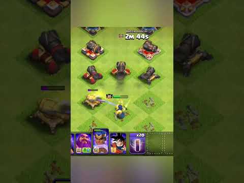 Max Royal champion vs cannon🔥🔥🤯🤑 #clashofclans #clash #coc #games #reels #shorts #supercell