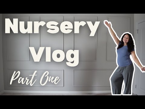 NURSERY VLOG - Part 1 | How we did our accent wall