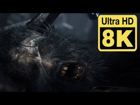 Bloodborne - E3 2014 Trailer 8k (Remastered with Neural Network AI)