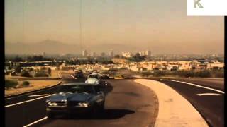 1980s Phoenix, Arizona, Highway, Landmarks, Archive Footage