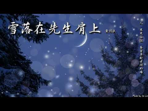 【古風入坑】黃詩扶 - 雪落在先生肩上「人，來來往往，各自奔赴世間的場。」[ High Quality Lyrics ][ Chinese Style ]