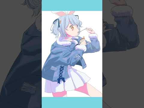 【ホロライブ】 兎田ぺこらFA　Illustration TimeLapse【CLIP STUDIO PAINT PRO】VTuber