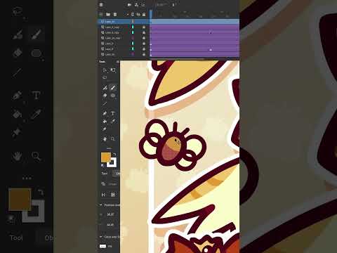 [OC]🐝Sweet Little Bumble Bee🐝| #animation #timelapse