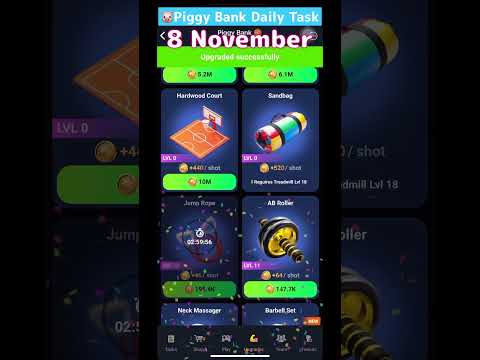 🐷Piggy Bank Daily Combo | 8 November #piggybank #daily #combo #Today #8november #telegram #game