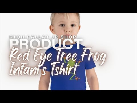 Infant's Red Eye Tree Frog Tshirt #printify #printifytips #printifyreview #pod #printondemand