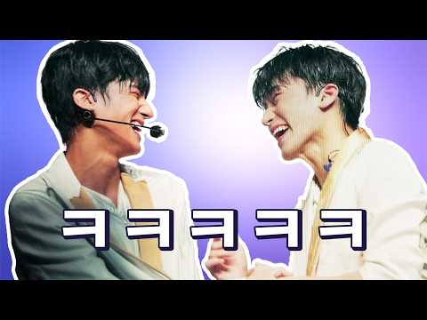 Woosan making each other laugh (for our sake)