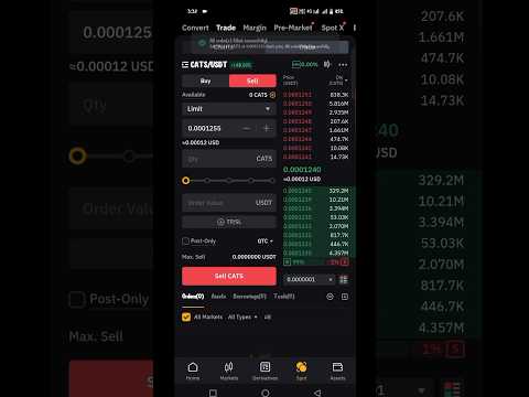 how to sell cats in bybit|| not satisfied with price 😥#cats#bybit