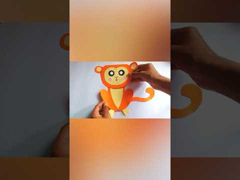 DIY cute monkey greeting card | handmade birthday card easy