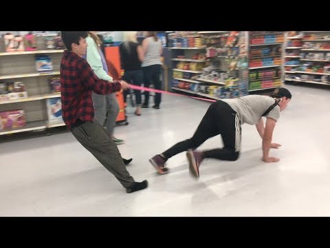 Human Dog In Walmart