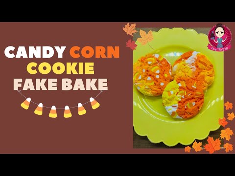 Let’s Fake Bake easy Candy Corn Cookies with a silicone mold! #fakebake #candycorn #peepthisyall