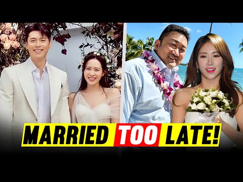 Top Korean Actors Who Got Married Very Late!