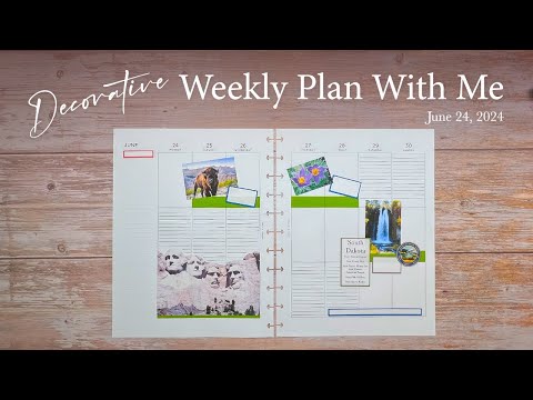 Decorative Weekly Plan With Me | June 24, 2024