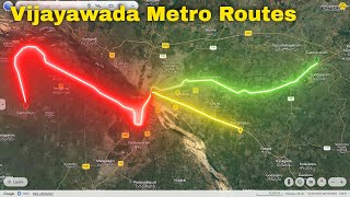 Vijayawada Metro Routes and Stations | #andhra #updates