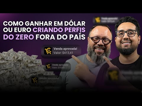 COMO GANHAR EM DÓLAR/EURO CRIANDO PERFIS DO ZERO FORA DO PAÍS