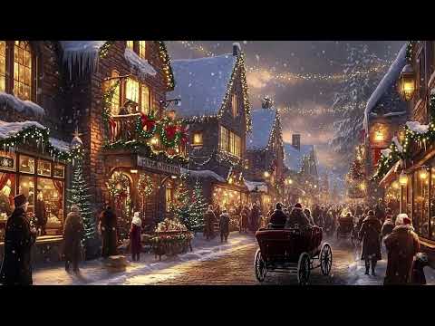 Snowfall in Medieval Streets at Christmas | Celtic Music for Quick Energy Balance and Relaxation