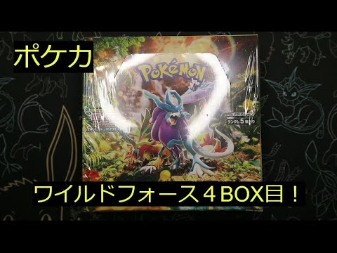 【ポケカ】「ワイルドフォース」4BOXまで来ました