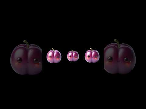 Funny Fruits Sensory Video Shorts #22 #highcontrast #BabySensory #babydiscovery #babyeducation