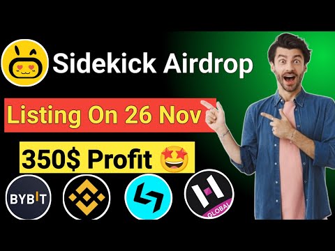 Sidekick Listing On 26 Nov || Sidekick airdrop new update || Sidekick Telegram Airdrop