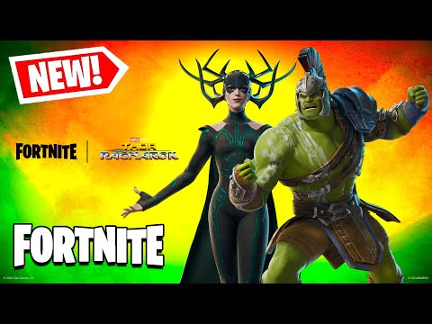 NEW FORTNITE MARVEL COLLAB IS INSANE!! 😱 HULK & HELA SKINS! (New Item Shop April 26th)