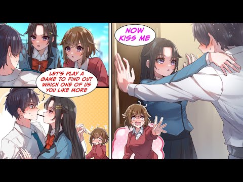 [Manga Dub] I play a game with twins that are in love with me and they both want to kiss me [RomCom]