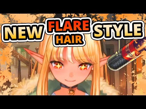 Flare's new Haircut + Jacket + More [Shiranui Flare/不知火フレア]