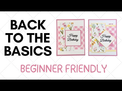 Simple cardmaking for beginners!  #cardmaking #cardmakingforbeginners #quickandeasycards