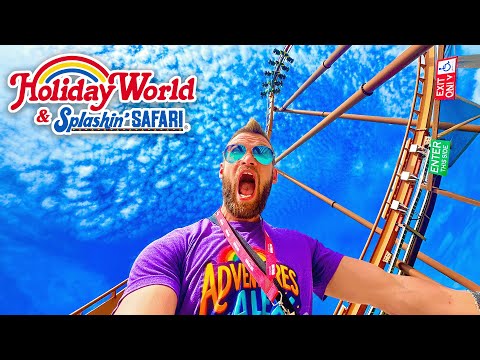 I Rode The CRAZIEST Rollercoasters at Holiday World! Holiwood Nights Event Day 1