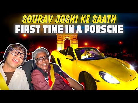 SOURAV JOSHI ne ghumaya apni SUPER-CAR PORSCHE mein 😍🔥| @souravjvlogs