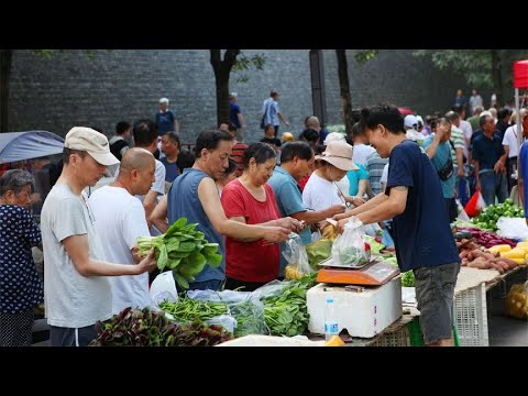 最近西安蔬菜有点贵，超市黄瓜比鸡蛋贵，早市菜价比超市低得多